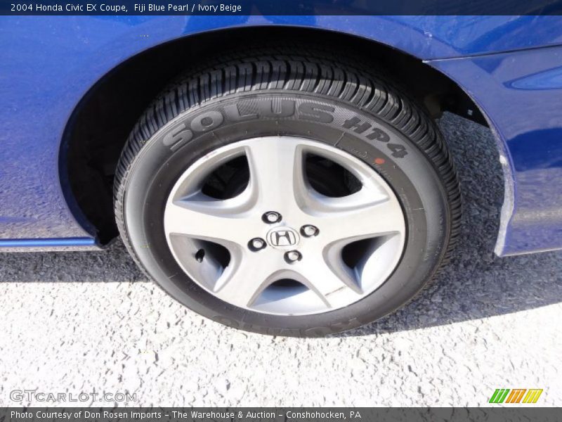 Fiji Blue Pearl / Ivory Beige 2004 Honda Civic EX Coupe