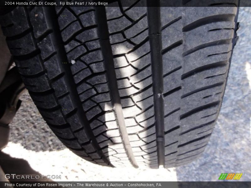 Fiji Blue Pearl / Ivory Beige 2004 Honda Civic EX Coupe