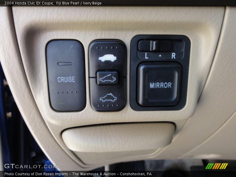 Fiji Blue Pearl / Ivory Beige 2004 Honda Civic EX Coupe