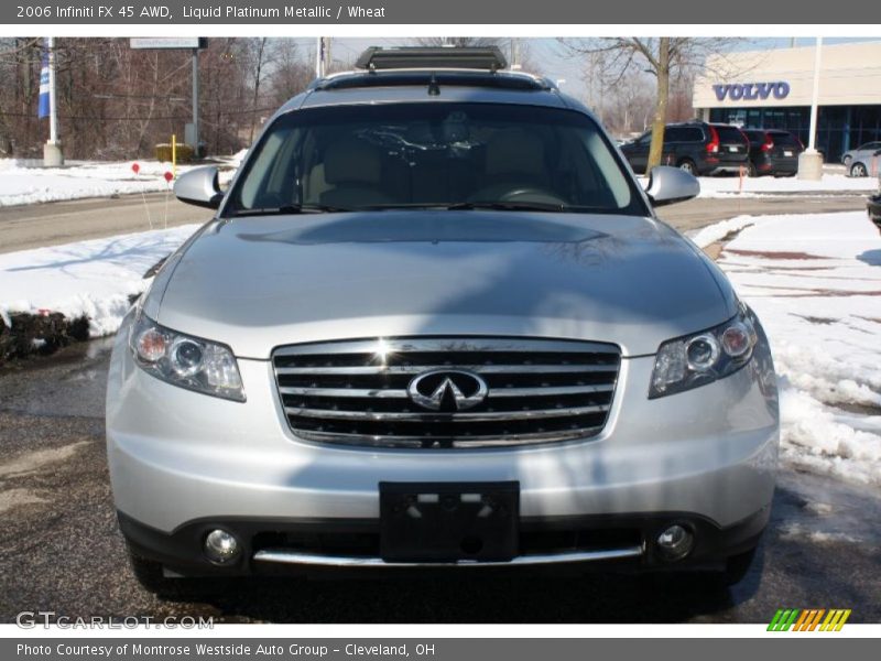 Liquid Platinum Metallic / Wheat 2006 Infiniti FX 45 AWD