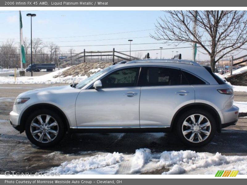 Liquid Platinum Metallic / Wheat 2006 Infiniti FX 45 AWD