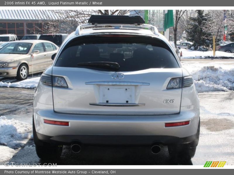 Liquid Platinum Metallic / Wheat 2006 Infiniti FX 45 AWD