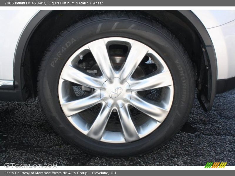 Liquid Platinum Metallic / Wheat 2006 Infiniti FX 45 AWD