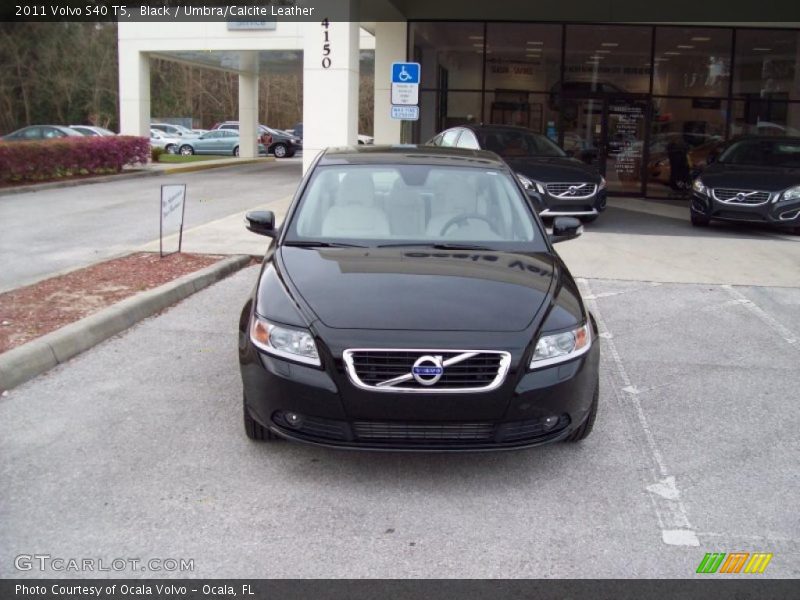 Black / Umbra/Calcite Leather 2011 Volvo S40 T5