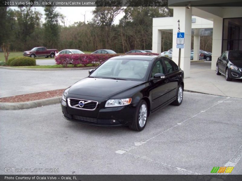 Black / Umbra/Calcite Leather 2011 Volvo S40 T5