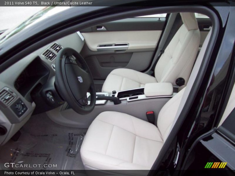 Black / Umbra/Calcite Leather 2011 Volvo S40 T5