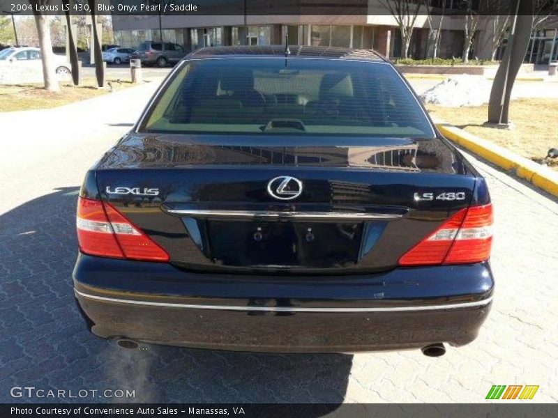 Blue Onyx Pearl / Saddle 2004 Lexus LS 430