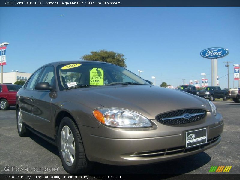 Arizona Beige Metallic / Medium Parchment 2003 Ford Taurus LX