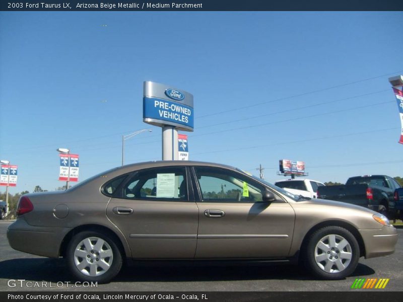 Arizona Beige Metallic / Medium Parchment 2003 Ford Taurus LX