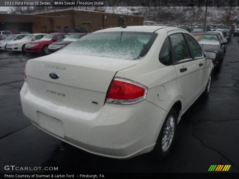 White Suede / Medium Stone 2011 Ford Focus SE Sedan