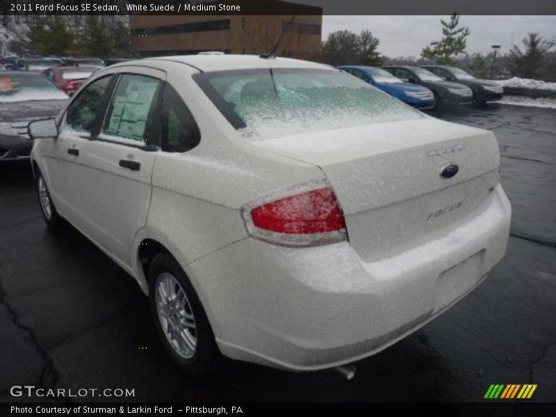 White Suede / Medium Stone 2011 Ford Focus SE Sedan
