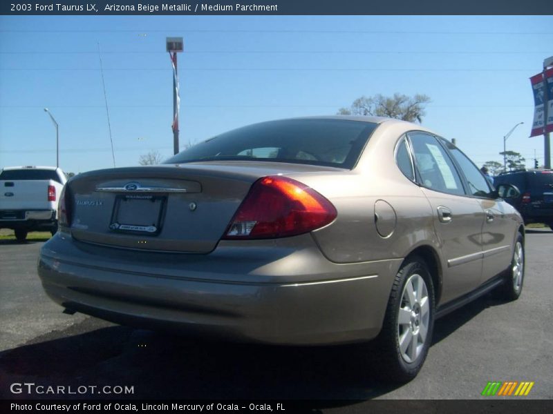 Arizona Beige Metallic / Medium Parchment 2003 Ford Taurus LX