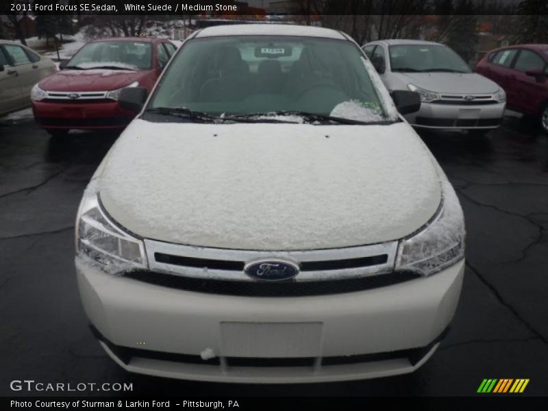 White Suede / Medium Stone 2011 Ford Focus SE Sedan