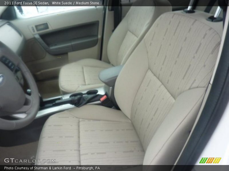 White Suede / Medium Stone 2011 Ford Focus SE Sedan