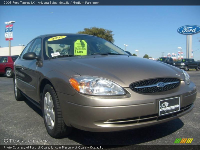 Arizona Beige Metallic / Medium Parchment 2003 Ford Taurus LX