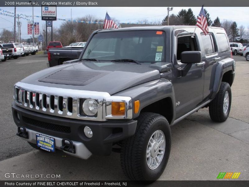 Graphite Metallic / Ebony Black 2008 Hummer H3