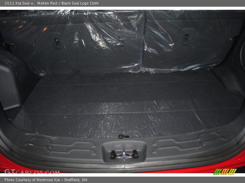 Molten Red / Black Soul Logo Cloth 2011 Kia Soul +