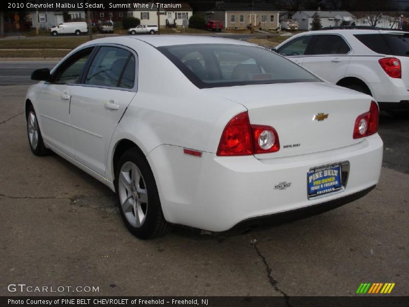 Summit White / Titanium 2010 Chevrolet Malibu LS Sedan