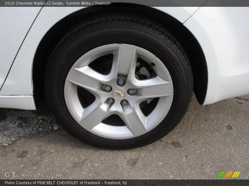 Summit White / Titanium 2010 Chevrolet Malibu LS Sedan