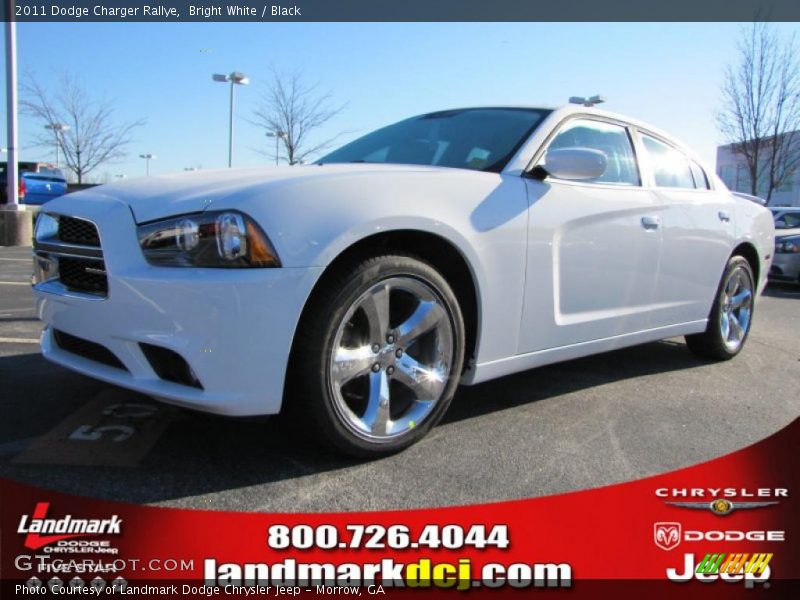 Bright White / Black 2011 Dodge Charger Rallye