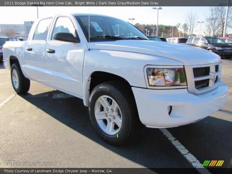 Front 3/4 View of 2011 Dakota Big Horn Crew Cab