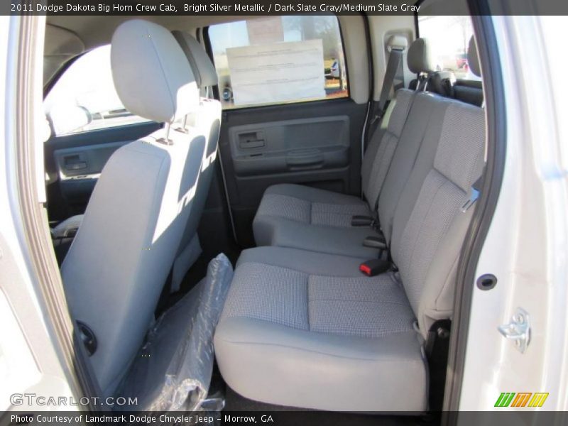 Bright Silver Metallic / Dark Slate Gray/Medium Slate Gray 2011 Dodge Dakota Big Horn Crew Cab