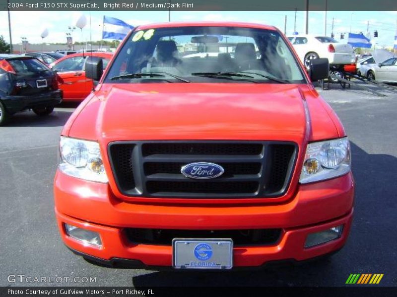 Bright Red / Medium/Dark Flint 2004 Ford F150 STX SuperCab