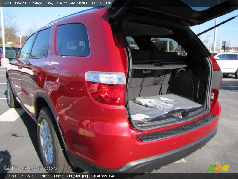 Inferno Red Crystal Pearl / Black 2011 Dodge Durango Crew