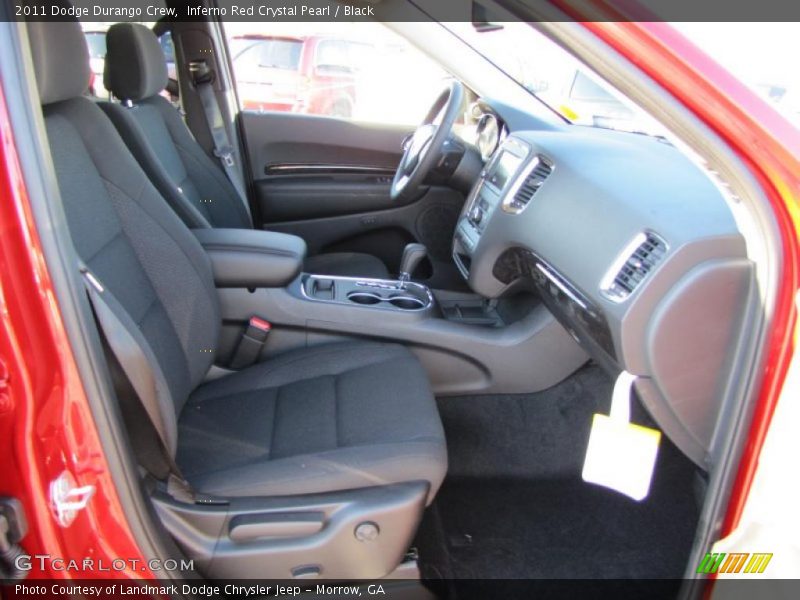 Inferno Red Crystal Pearl / Black 2011 Dodge Durango Crew