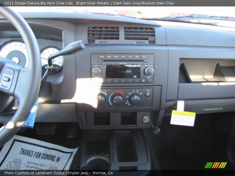 Bright Silver Metallic / Dark Slate Gray/Medium Slate Gray 2011 Dodge Dakota Big Horn Crew Cab
