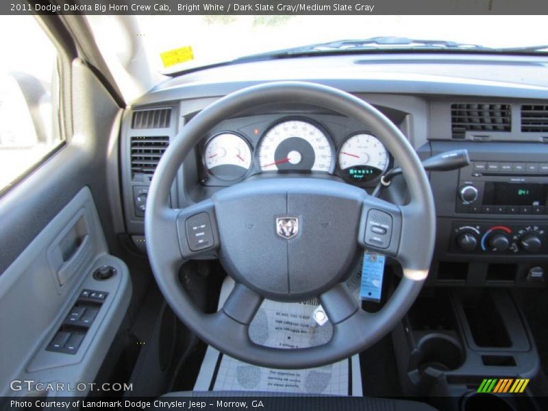  2011 Dakota Big Horn Crew Cab Steering Wheel