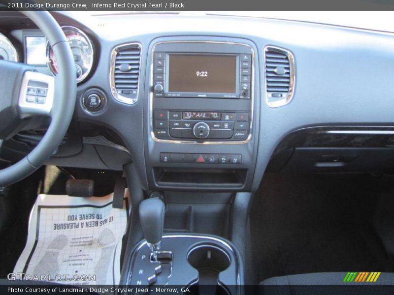 Inferno Red Crystal Pearl / Black 2011 Dodge Durango Crew