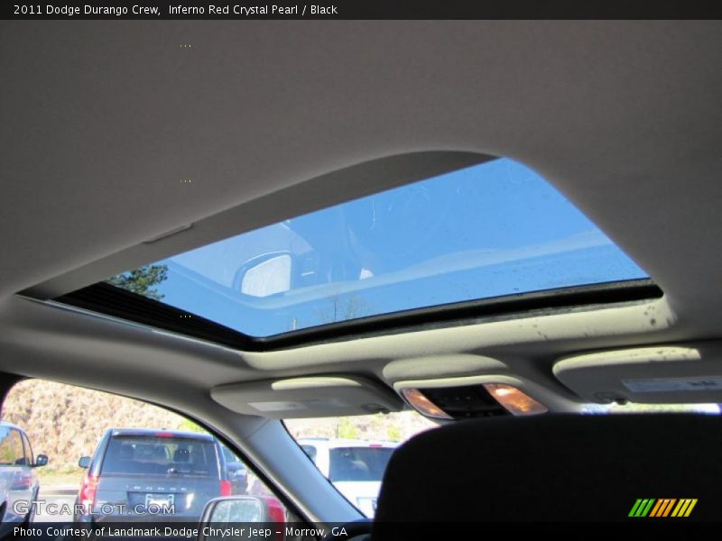 Inferno Red Crystal Pearl / Black 2011 Dodge Durango Crew