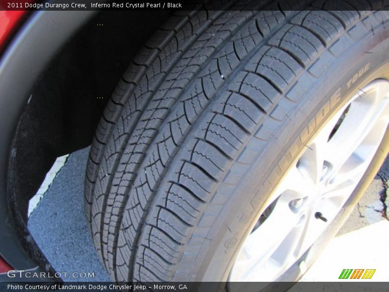 Inferno Red Crystal Pearl / Black 2011 Dodge Durango Crew