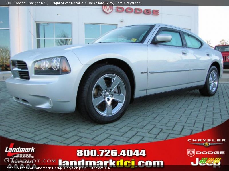 Bright Silver Metallic / Dark Slate Gray/Light Graystone 2007 Dodge Charger R/T