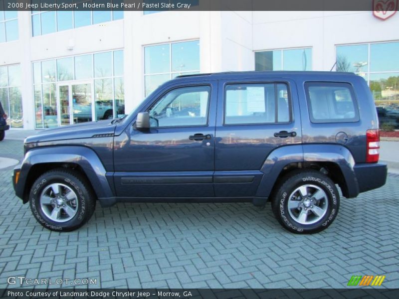Modern Blue Pearl / Pastel Slate Gray 2008 Jeep Liberty Sport