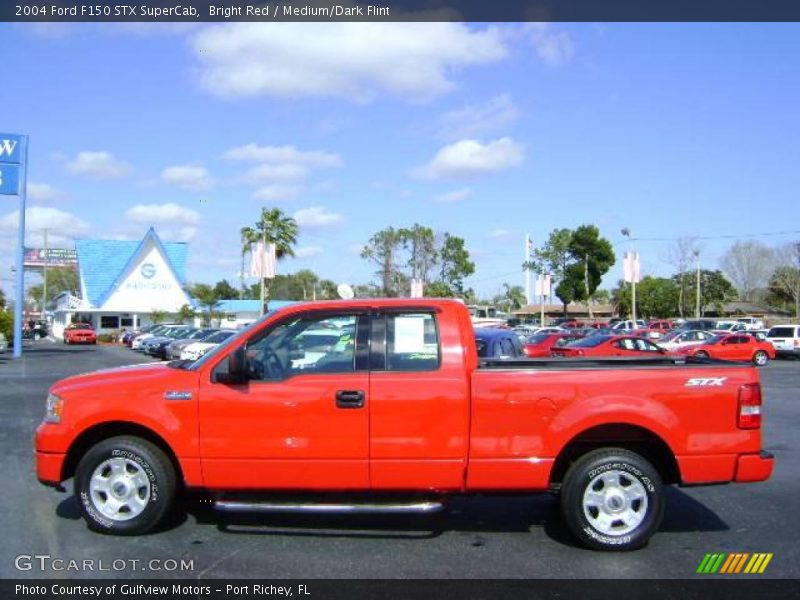 Bright Red / Medium/Dark Flint 2004 Ford F150 STX SuperCab