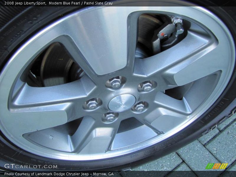 Modern Blue Pearl / Pastel Slate Gray 2008 Jeep Liberty Sport