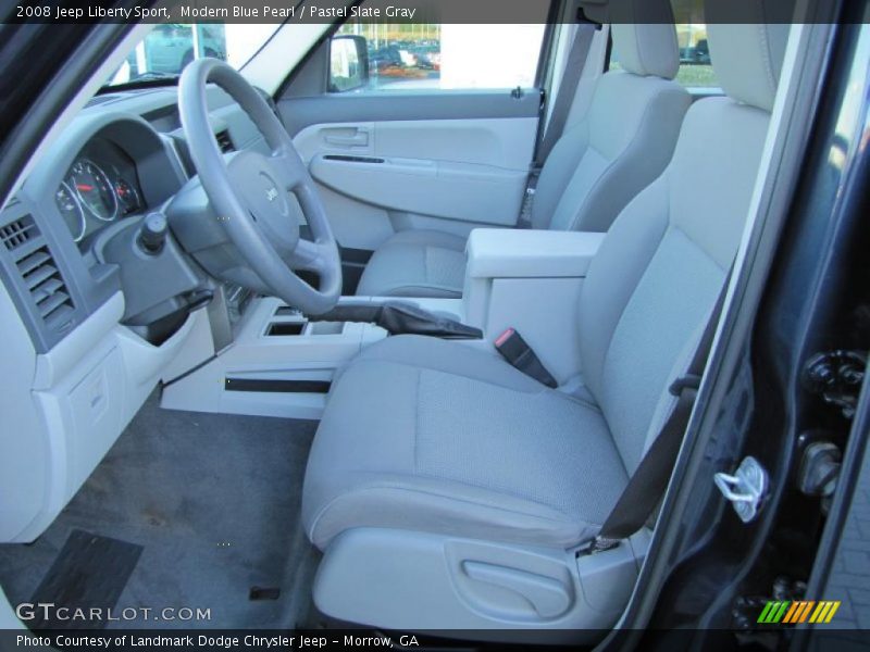 Modern Blue Pearl / Pastel Slate Gray 2008 Jeep Liberty Sport