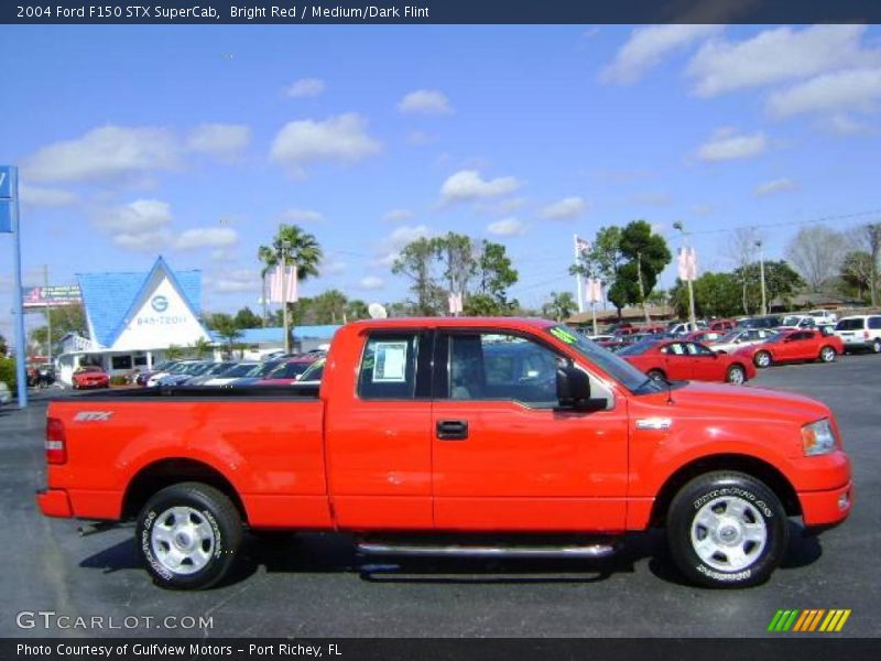 Bright Red / Medium/Dark Flint 2004 Ford F150 STX SuperCab