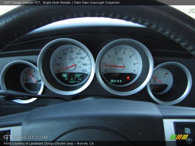 Bright Silver Metallic / Dark Slate Gray/Light Graystone 2007 Dodge Charger R/T