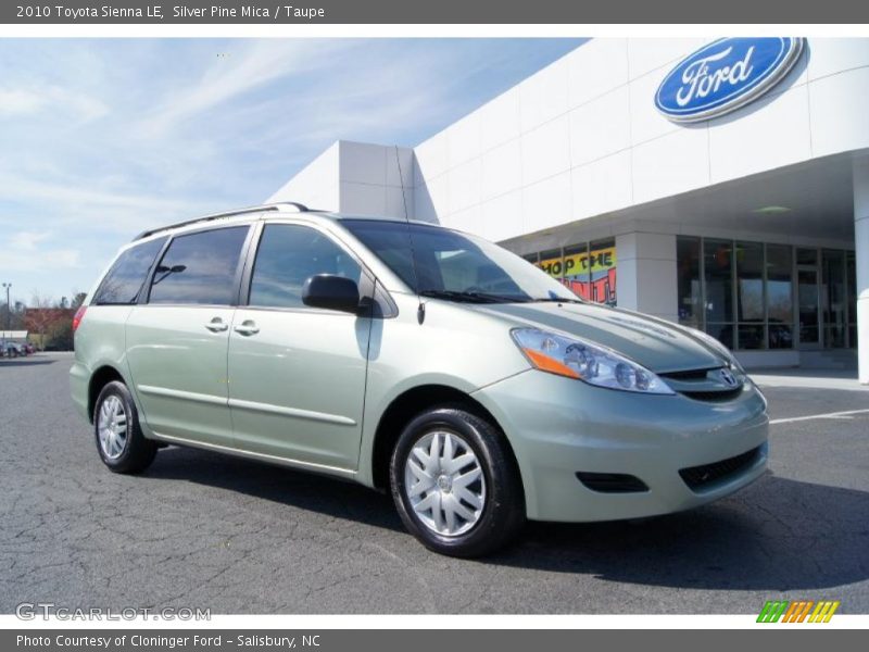 Silver Pine Mica / Taupe 2010 Toyota Sienna LE