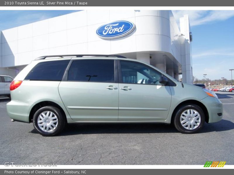 Silver Pine Mica / Taupe 2010 Toyota Sienna LE