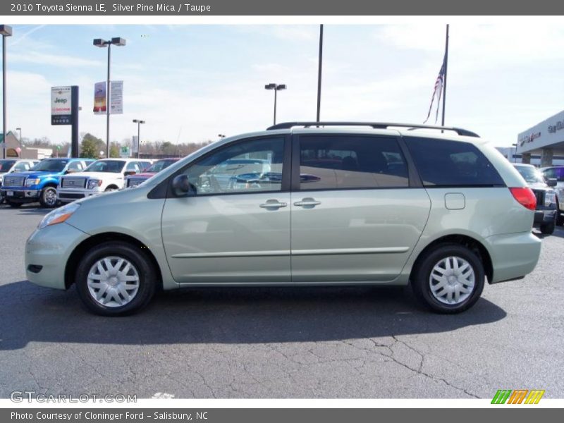 Silver Pine Mica / Taupe 2010 Toyota Sienna LE