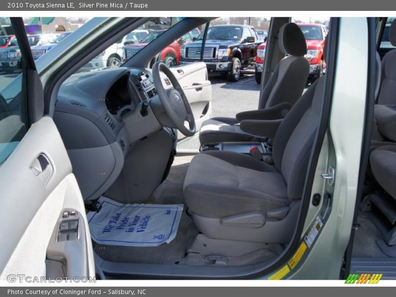 Silver Pine Mica / Taupe 2010 Toyota Sienna LE