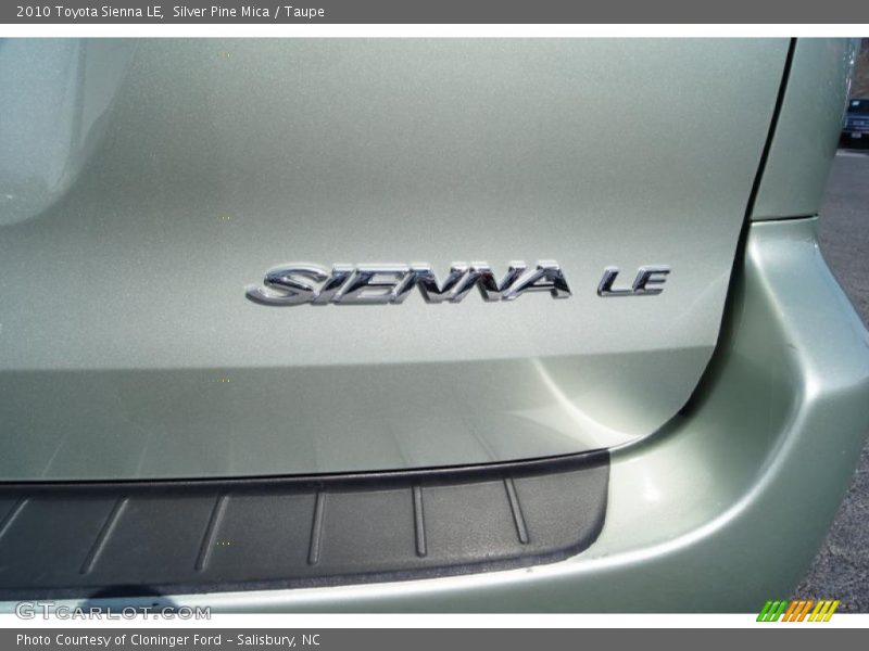 Silver Pine Mica / Taupe 2010 Toyota Sienna LE