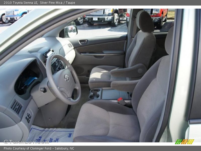 Silver Pine Mica / Taupe 2010 Toyota Sienna LE