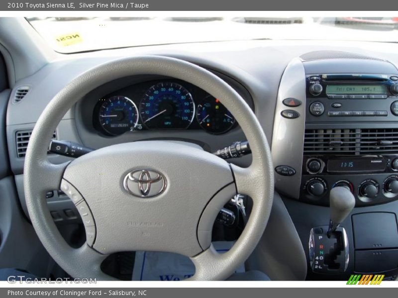 Silver Pine Mica / Taupe 2010 Toyota Sienna LE