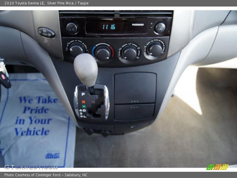 Silver Pine Mica / Taupe 2010 Toyota Sienna LE