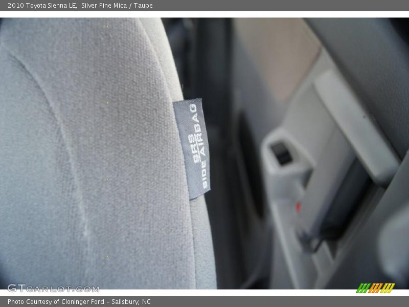 Silver Pine Mica / Taupe 2010 Toyota Sienna LE